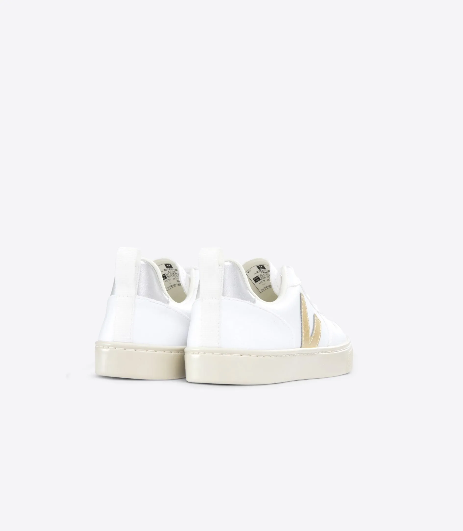 Veja V-10 CWL White Platine Silver Trainers