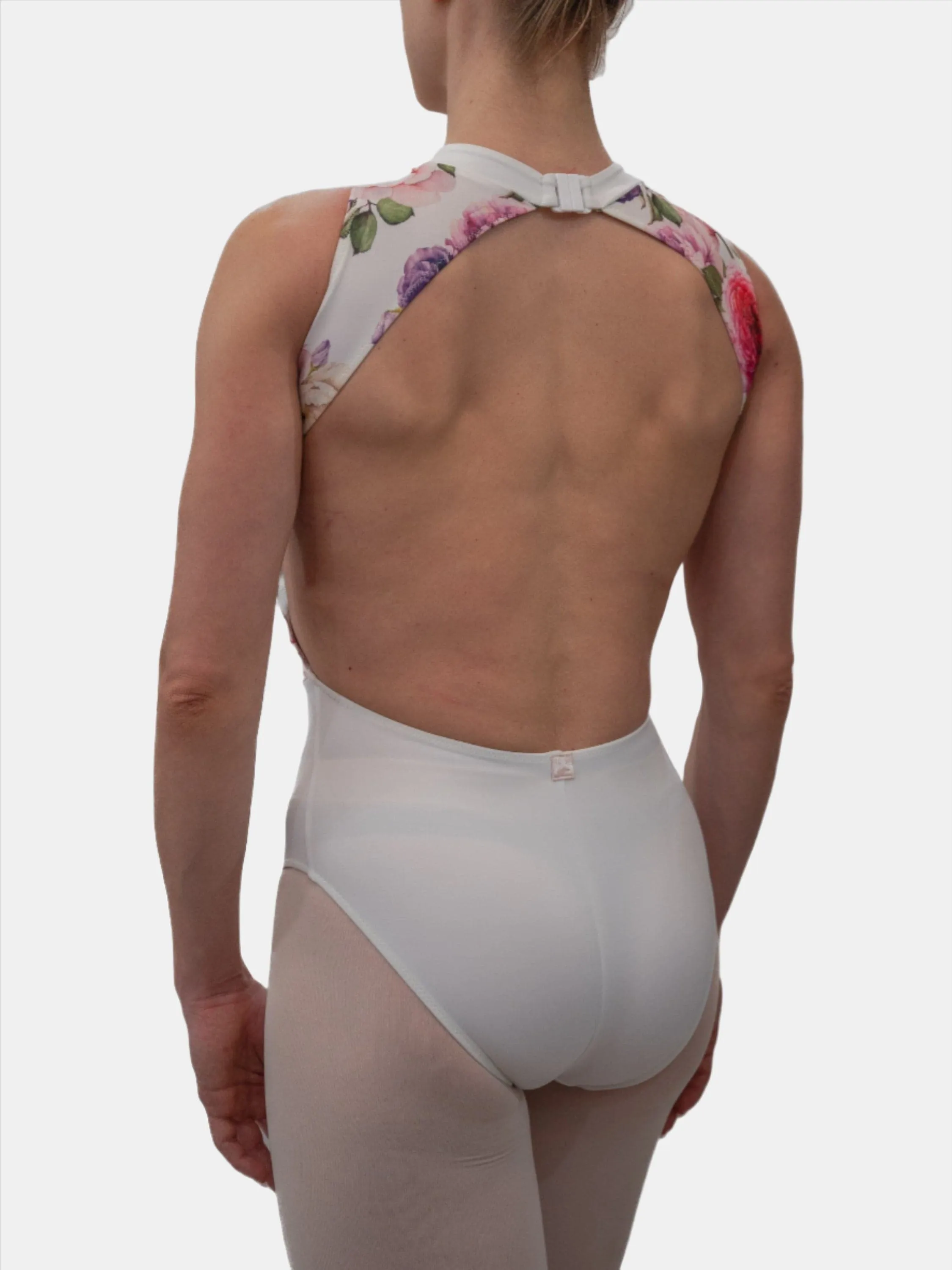 White Dance High Neck Leotard MP160