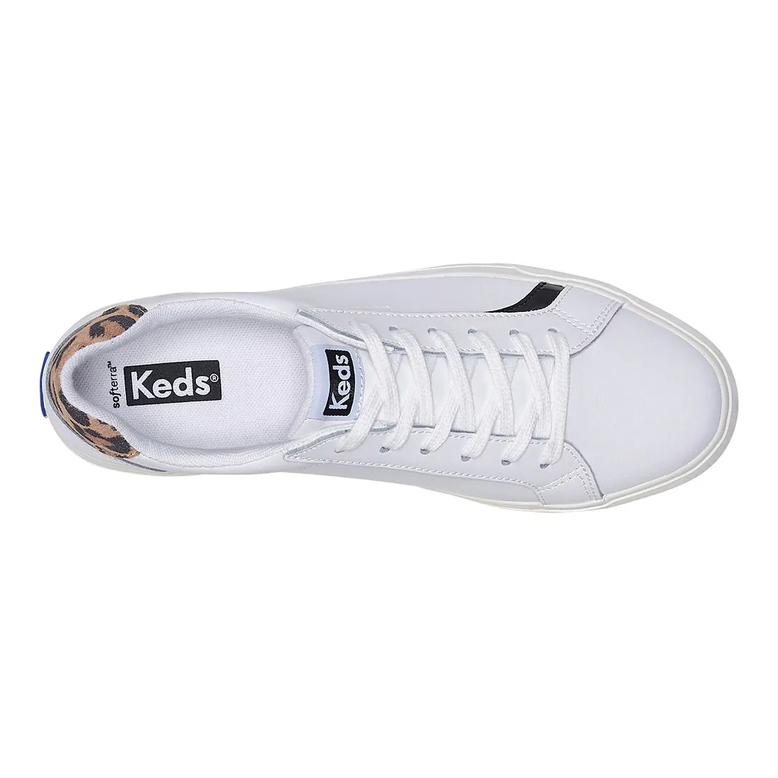 Women's Pursuit Leather Leo Sneaker White/Tan (WH67811)