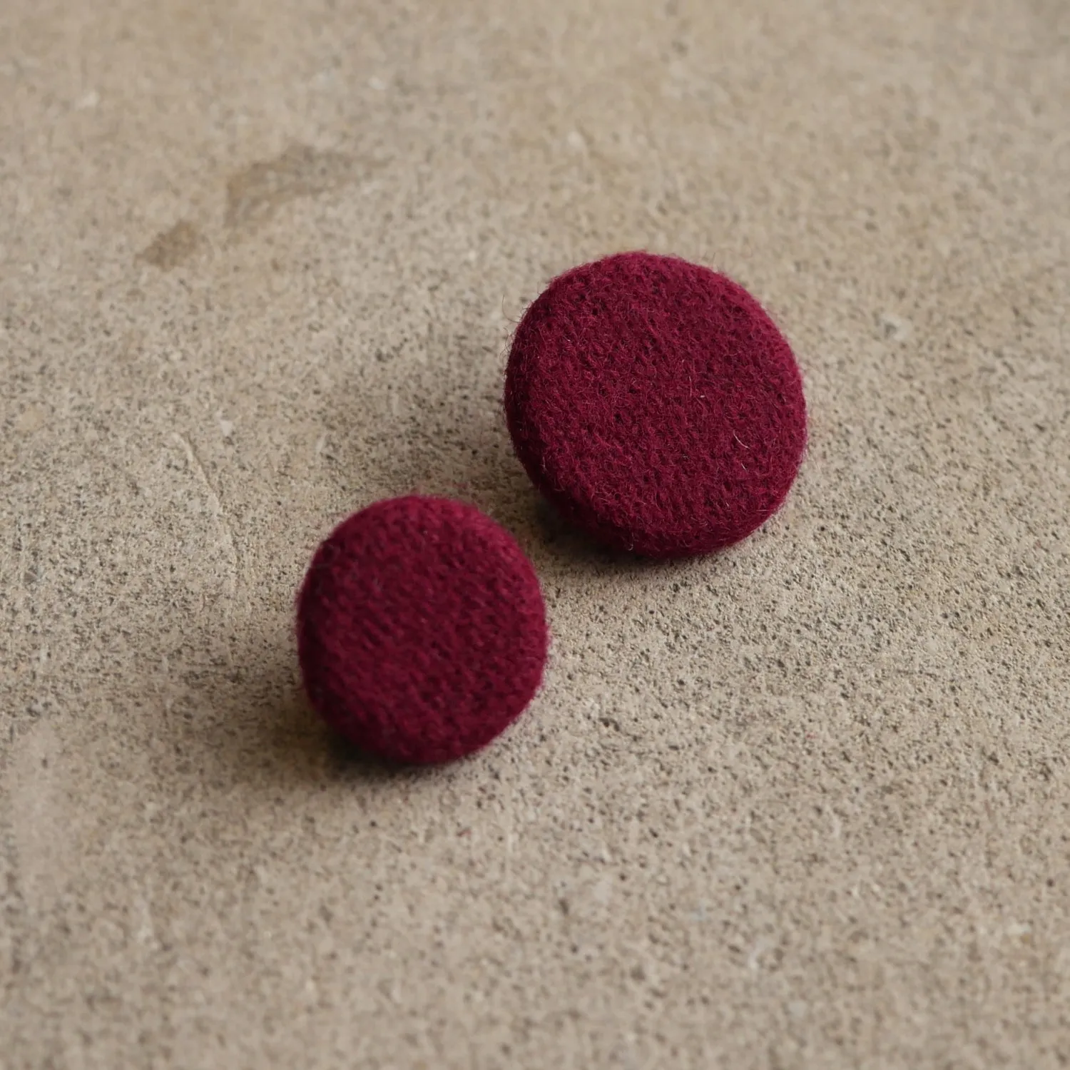 Wool Covered Buttons 5/8" or 7/8"