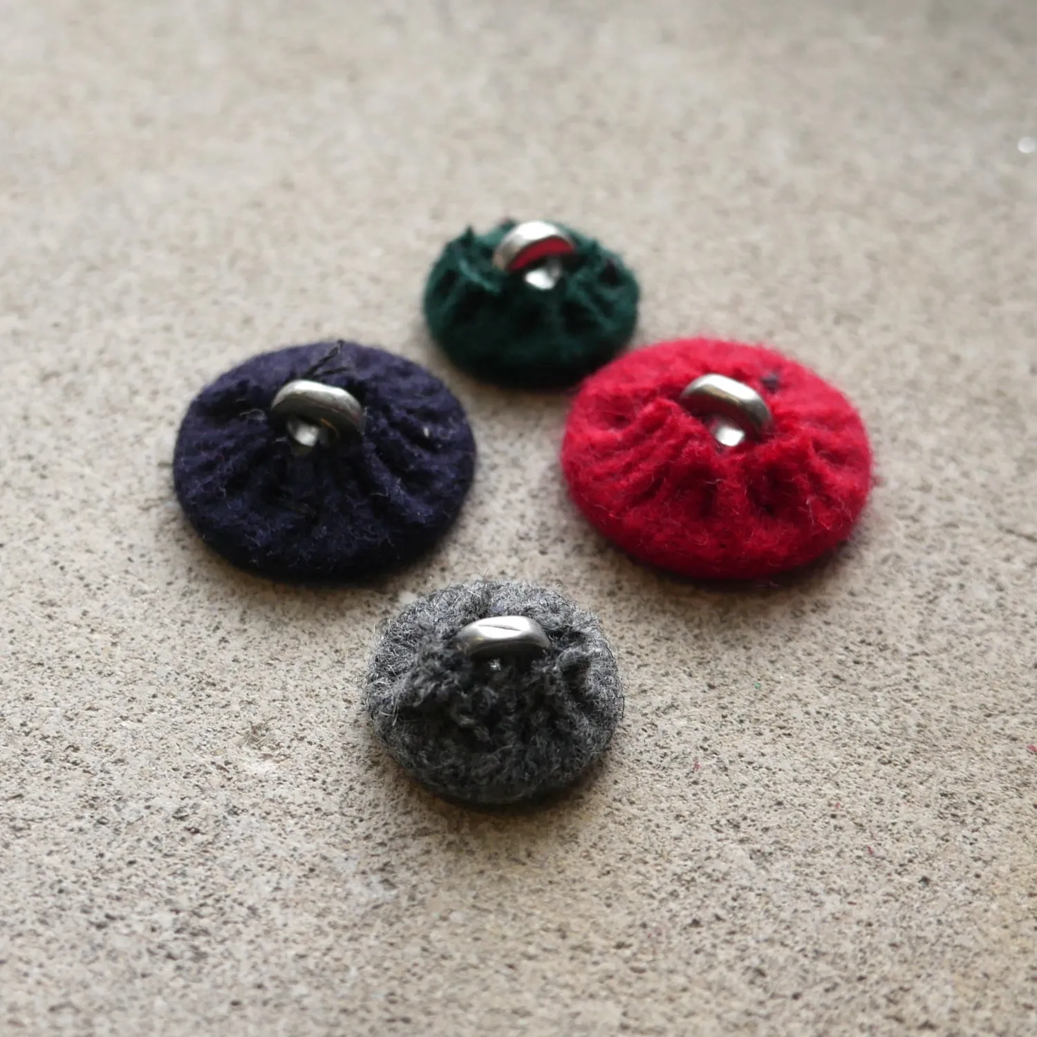 Wool Covered Buttons 5/8" or 7/8"