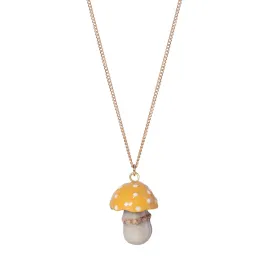 Yellow Toadstool Necklace